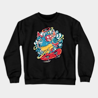 skateboard devil Crewneck Sweatshirt